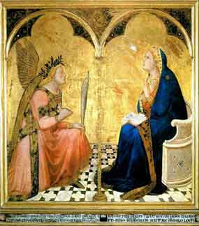 Siena, Pinacoteca Nazionale, sala 8, Ambrogio Lorenzetti, Annunciazione