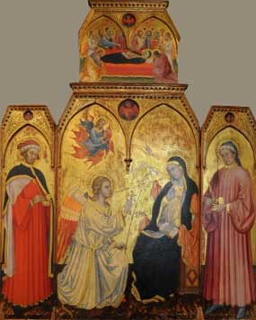 Siena, Pinacoteca Nazionale, sala 11,Taddeo di Bartolo, Annunciazione